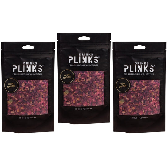 EDIBLE FLOWERS rose petals - Pack of 3